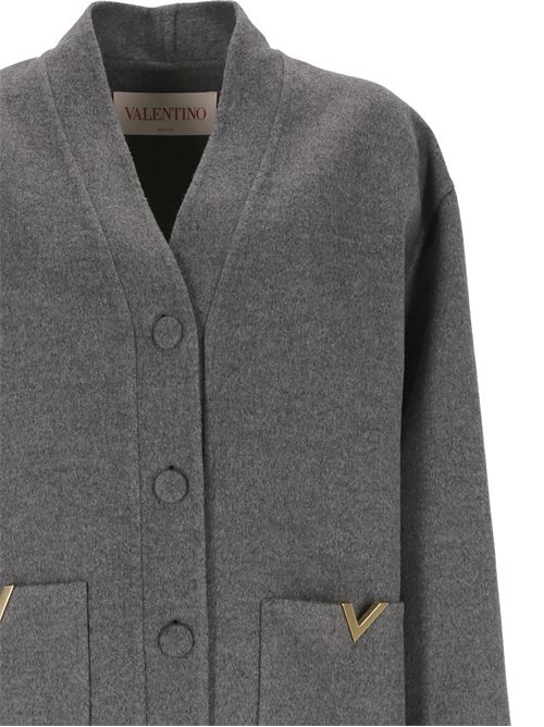 anthracite grey virgin wool-cashmere knitwear Valentino PAP | 5B3CJ3A58MAJ73